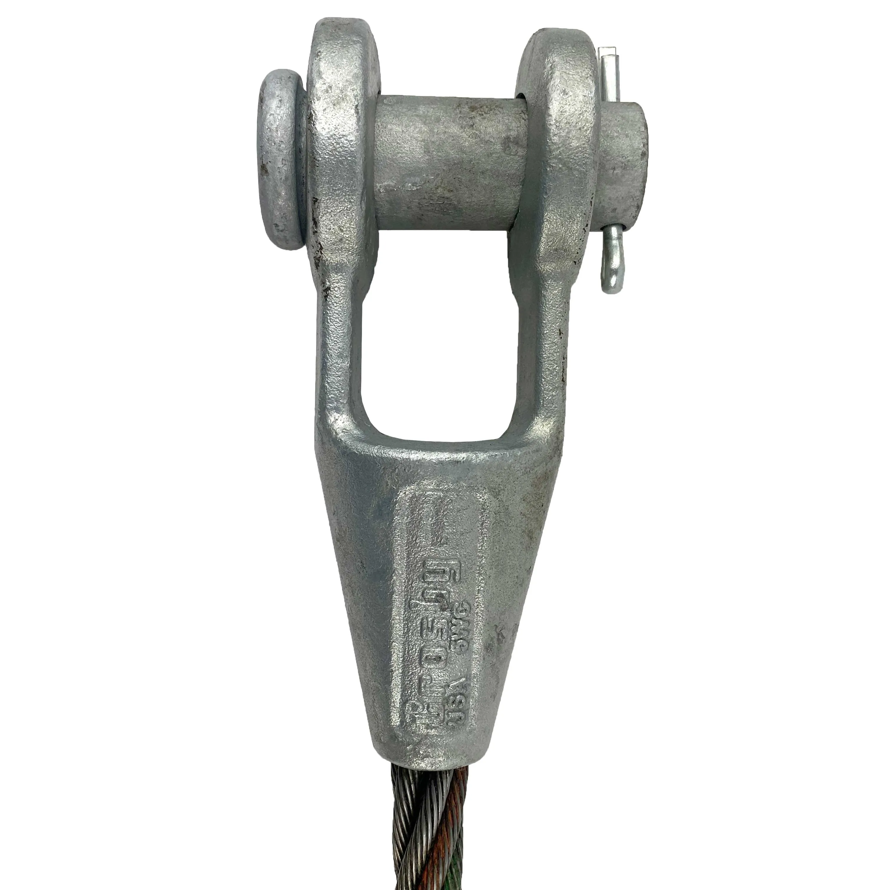 1-1/4" x 10' Open and Open Spelter Socket Wire Rope Sling