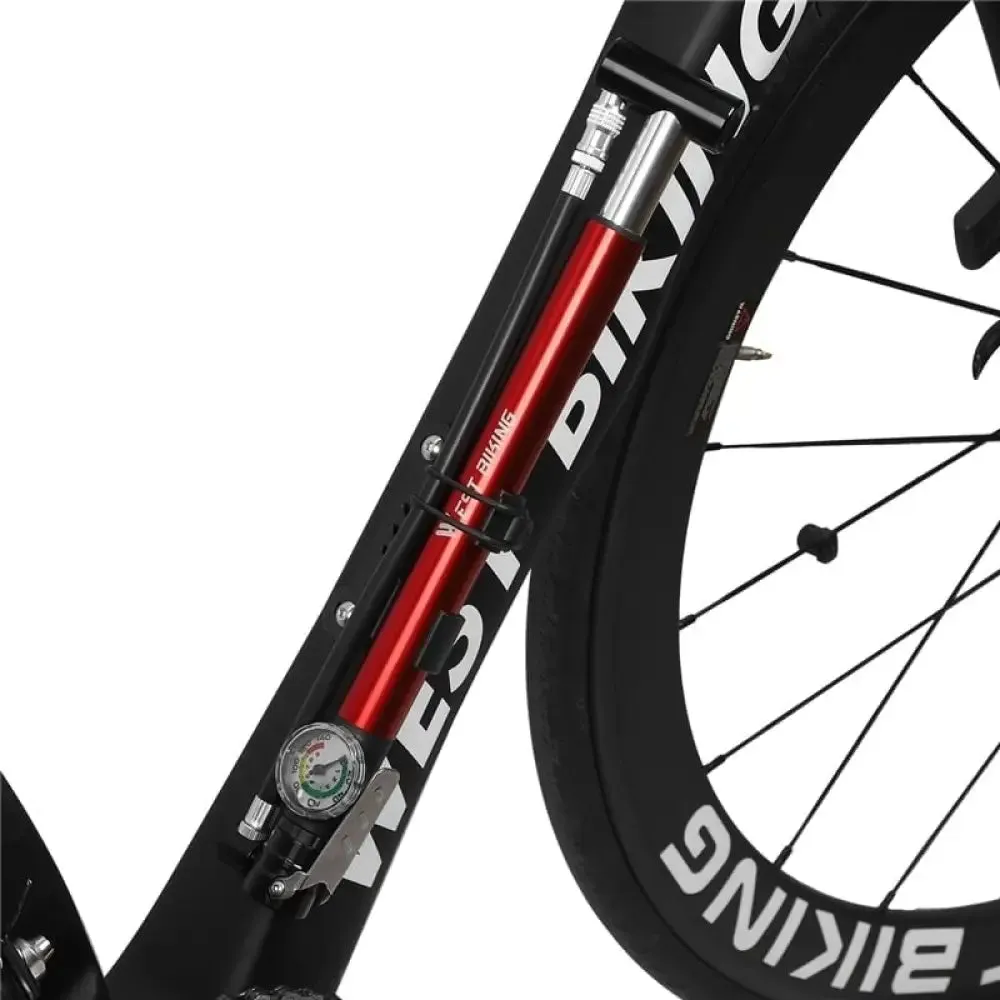 130psi Bike Pump with Pressure Guage