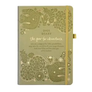 2025 Diary Planner | The Year for Abundance - Olivine Green