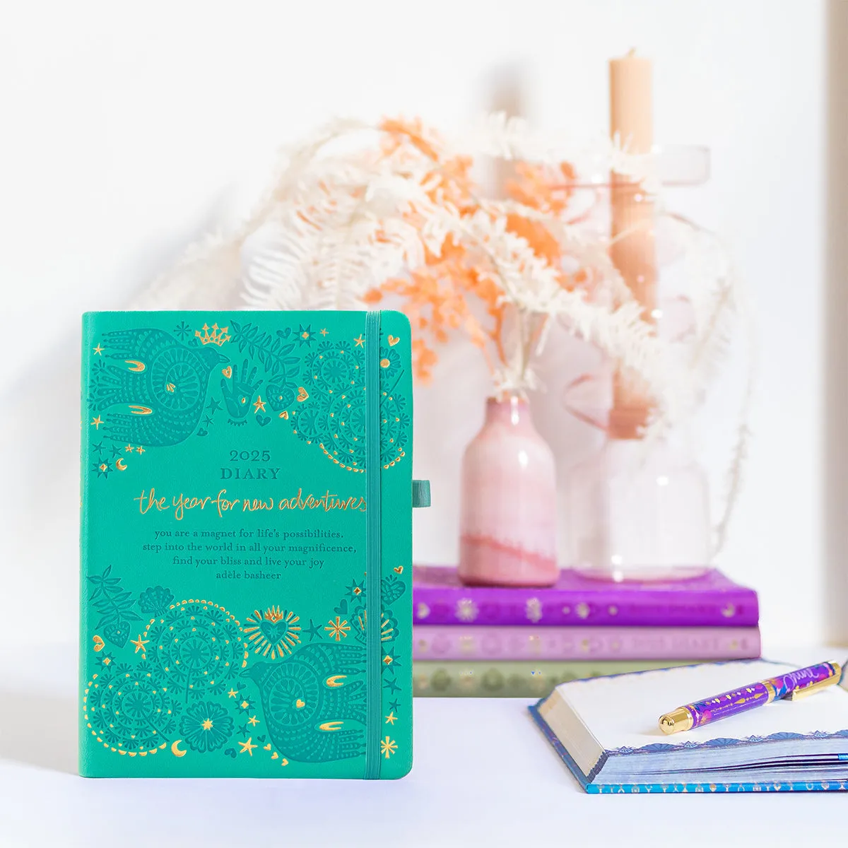 2025 Diary Planner | The Year for New Adventures - Turquoise Twist