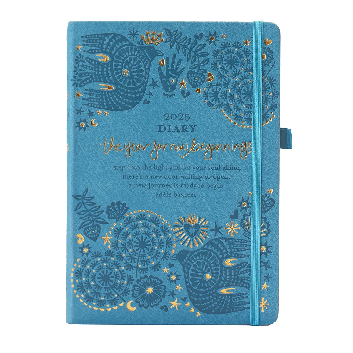 2025 Diary Planner | The Year for New Beginnings - Denim Days Blue