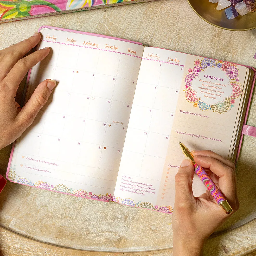 2025 Diary Planner | The Year for You - Rose Quartz Pink