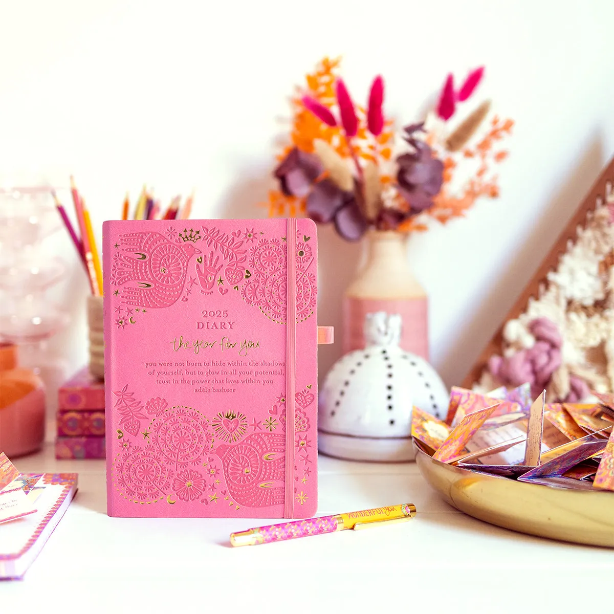 2025 Diary Planner | The Year for You - Rose Quartz Pink