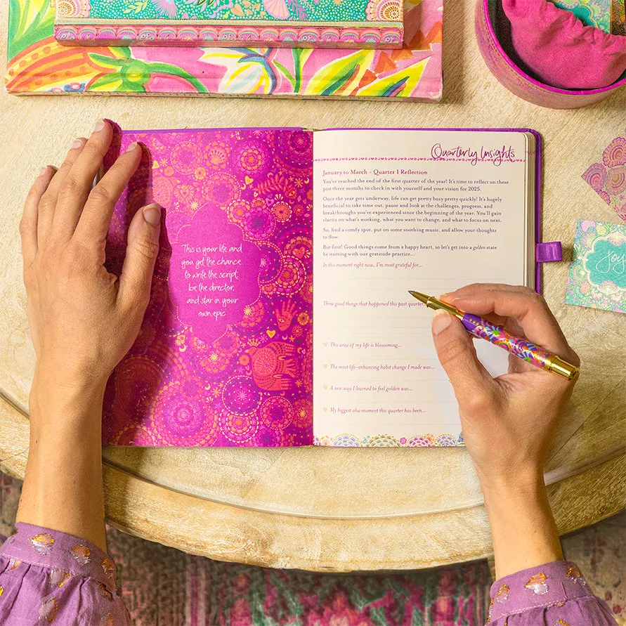 2025 Diary Planner | The Year to Create Magic - Berry Bliss Purple