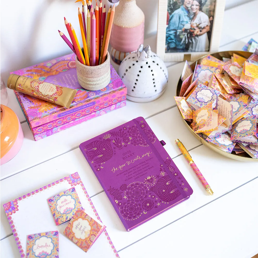 2025 Diary Planner | The Year to Create Magic - Berry Bliss Purple