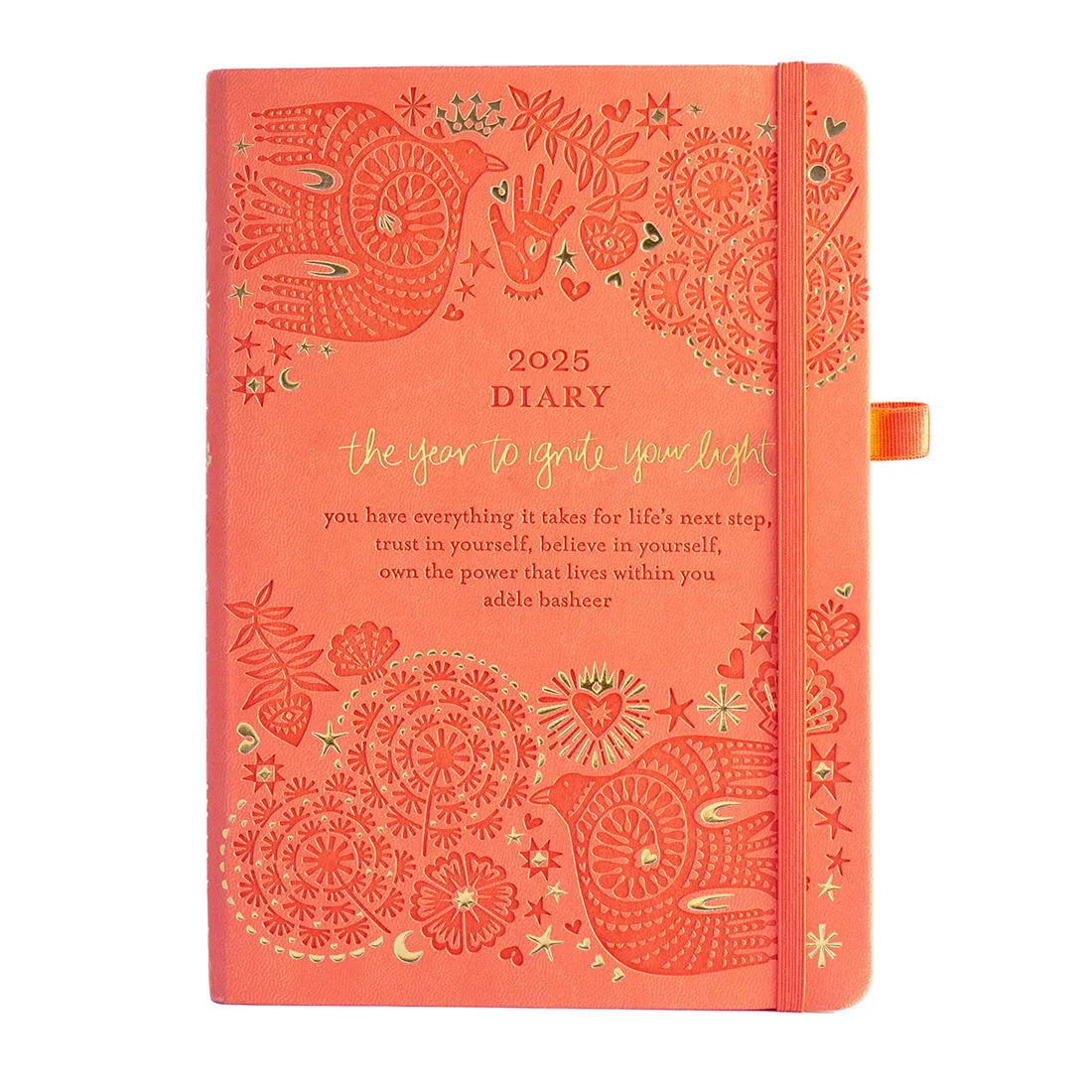2025 Diary Planner | The Year to Ignite Your Light - Peach
