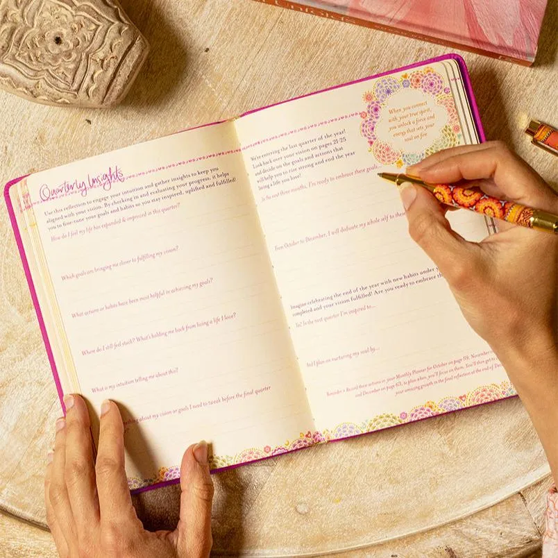 2025 Diary Planner | The Year to Rise Strong - Positively Pink