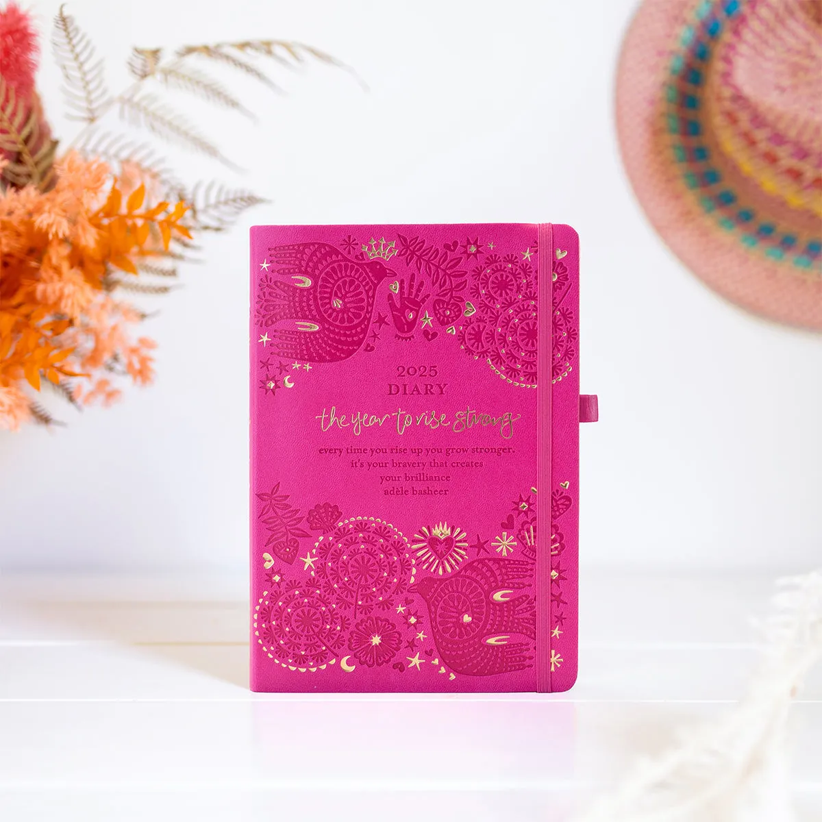 2025 Diary Planner | The Year to Rise Strong - Positively Pink