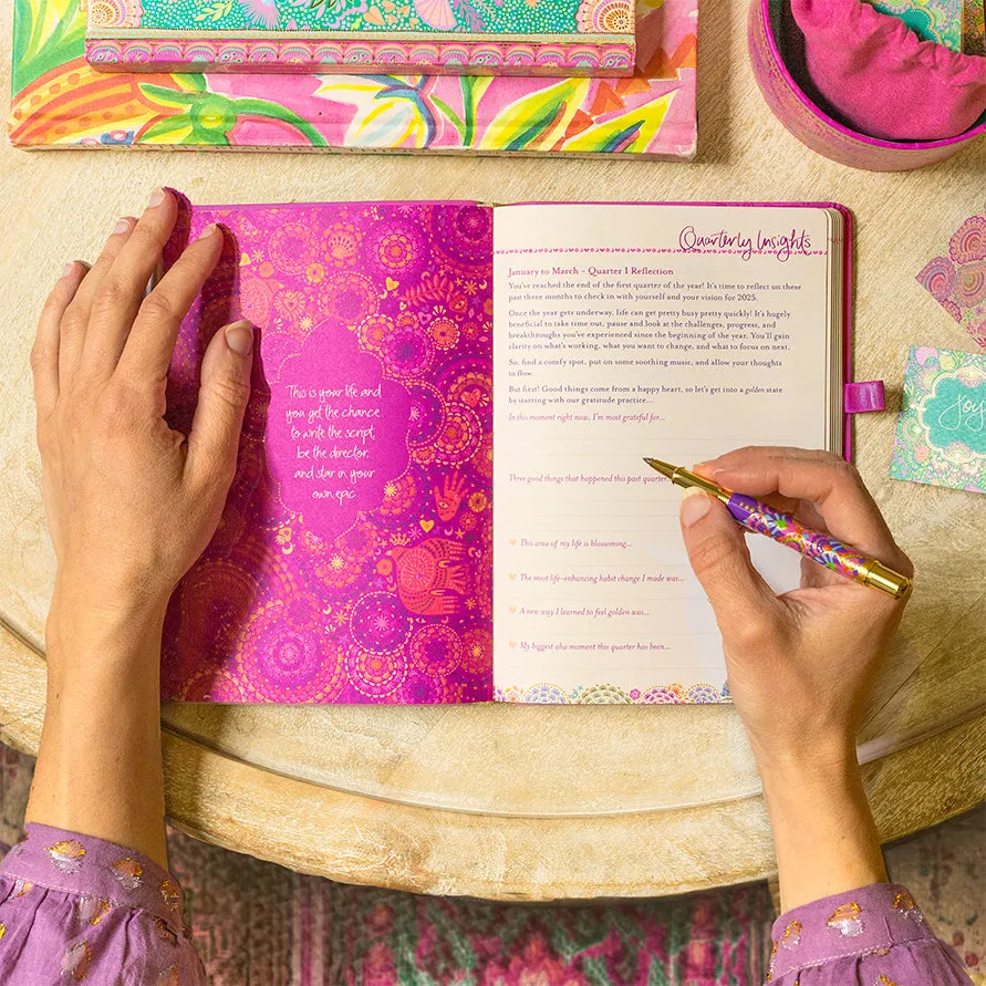 2025 Diary Planner | The Year to Rise Strong - Positively Pink