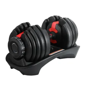 24kg Adjustable Dumbbell Dumbbells Set Weight Plates Home Gym Fitness Exercise Equipment