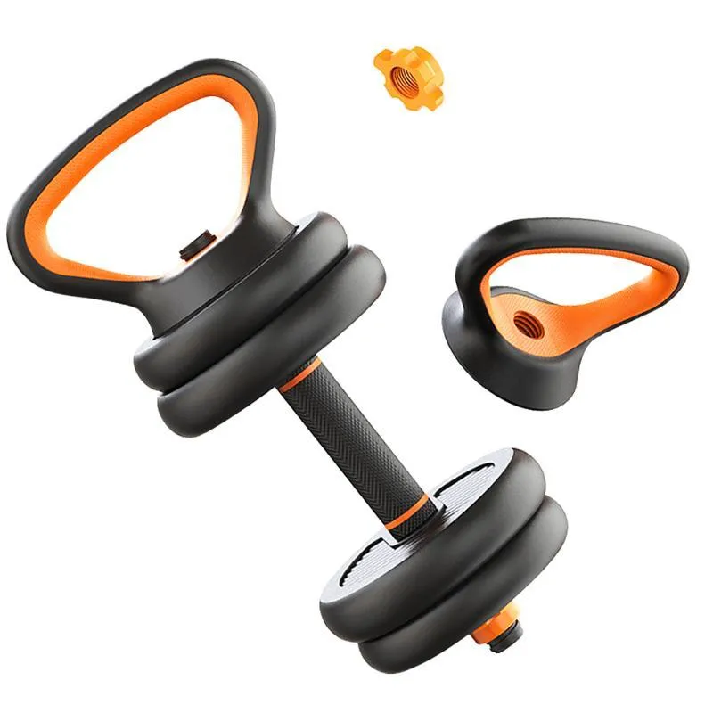 4 in 1 Adjustable 40Kg Dumbbell, Barbell, Kettlebell, Push-Up Stands Fitness Gym Home Work Out Set