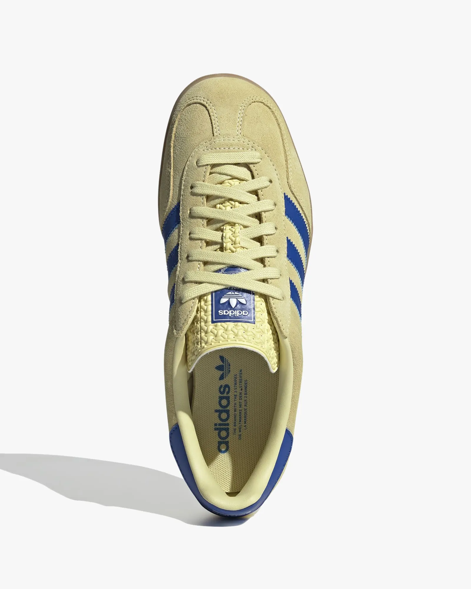 Adidas Gazelle Indoor - Powder Yellow / Royal Blue / Cloud White