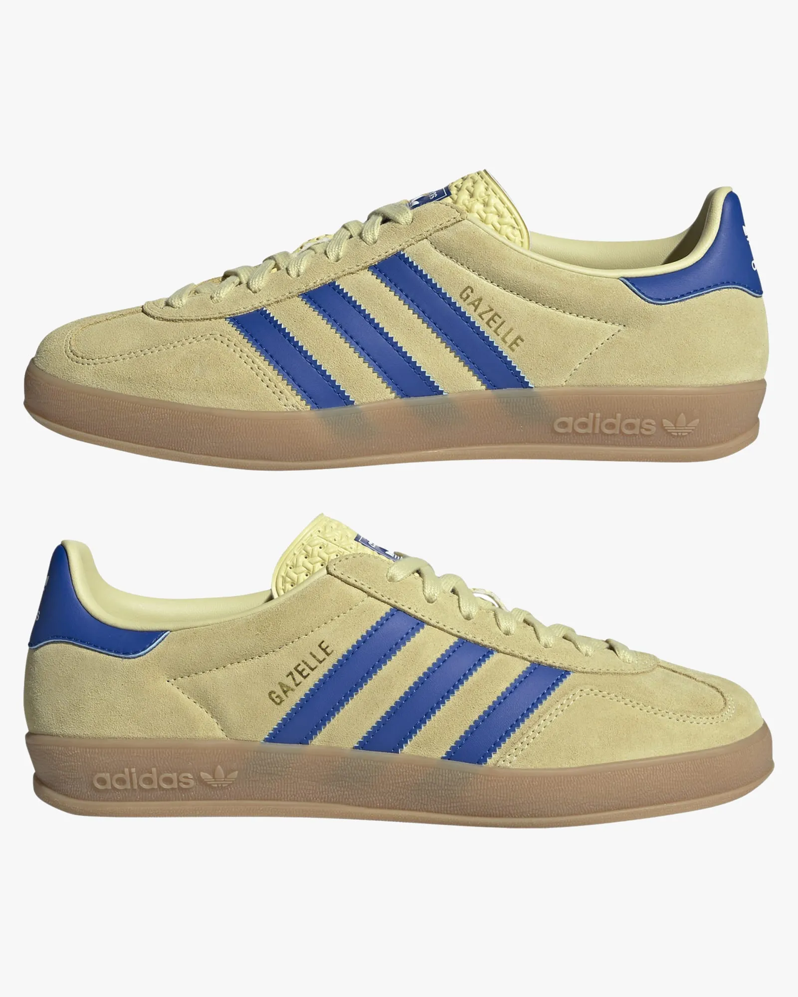 Adidas Gazelle Indoor - Powder Yellow / Royal Blue / Cloud White