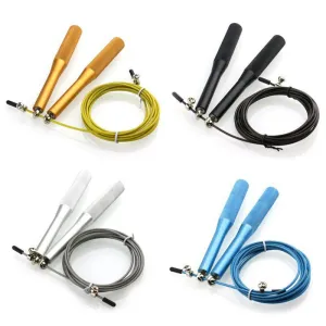 Adjustable Jump Rope With Ball Bearing Metal Speed Handles
