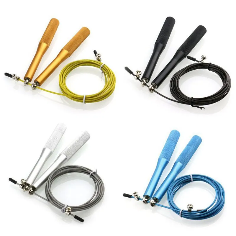 Adjustable Jump Rope With Ball Bearing Metal Speed Handles