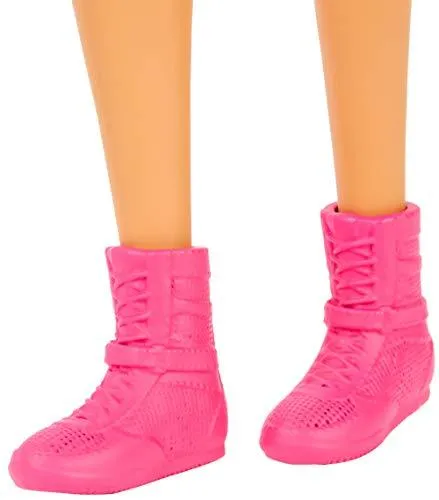 Barbie Boxer Doll, Brunette Wearing Pink Boxing Gloves