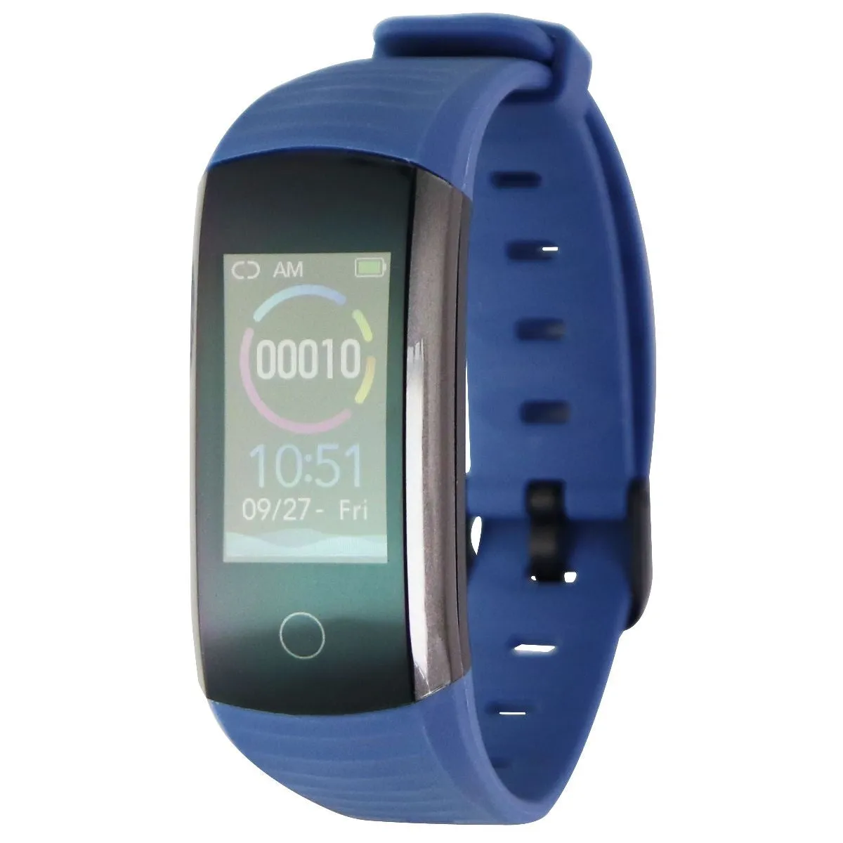 BTMAGIC Activity Tracker   Heart Rate Waterproof Wristband - Black & Blue