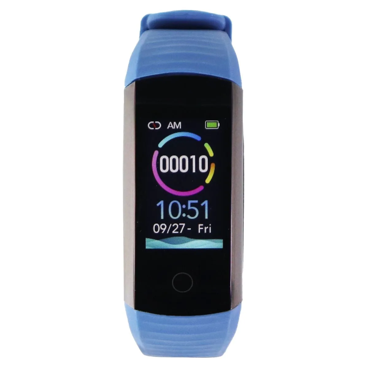 BTMAGIC Activity Tracker   Heart Rate Waterproof Wristband - Black & Blue