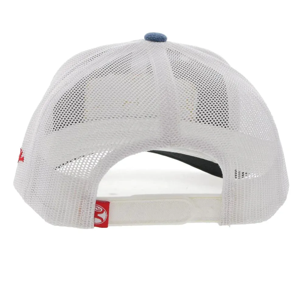 Cactus Ropes Hooey Snapback Denim and White