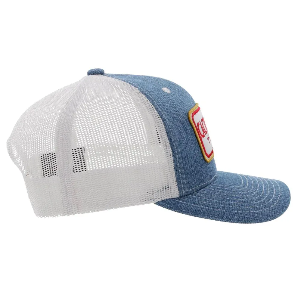 Cactus Ropes Hooey Snapback Denim and White