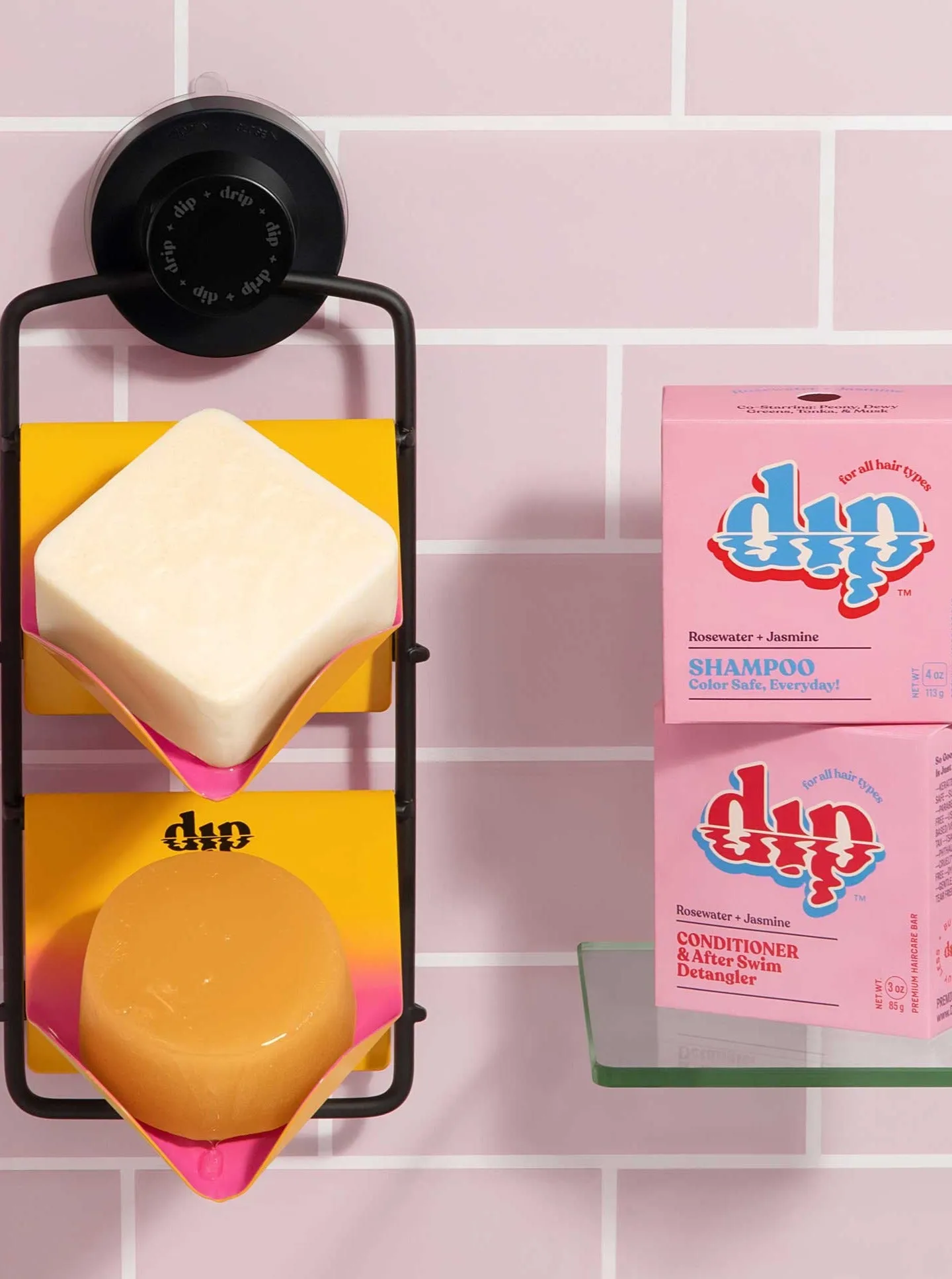Color Safe Shampoo Bar for Every Day - Rosewater & Jasmine