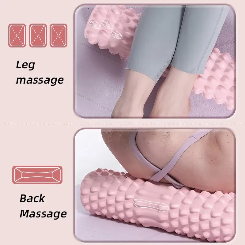 Deep Tissue Foam Roller for Muscle Relief and Self Massage Ideal for Yoga Pilates and Exercise