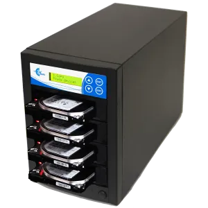 EZ Dupe 1 to 3 SATA Hard Drive / SSD Duplicator & Sanitizer - HDD Cloner 36GB/Min