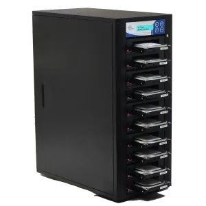 EZ Dupe 1 to 9 SATA Hard Drive / SSD Duplicator & Sanitizer - HDD Cloner 36GB/Min