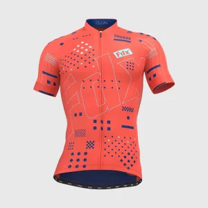 Fdx All Day Red Men's Short Sleeve Summer Cycling Jersey