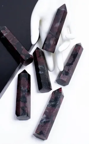 Garnet Astrophyllite Crystal Towers