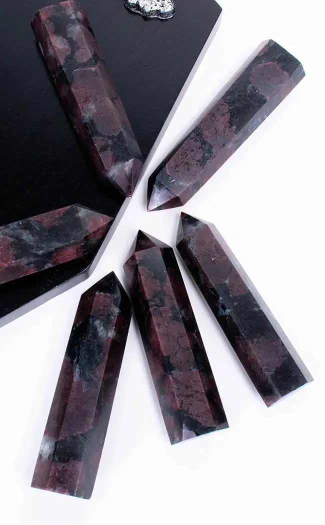 Garnet Astrophyllite Crystal Towers