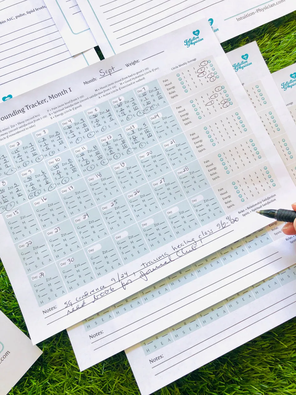 Grounding Tracker Kit -- Instantly Download & Print