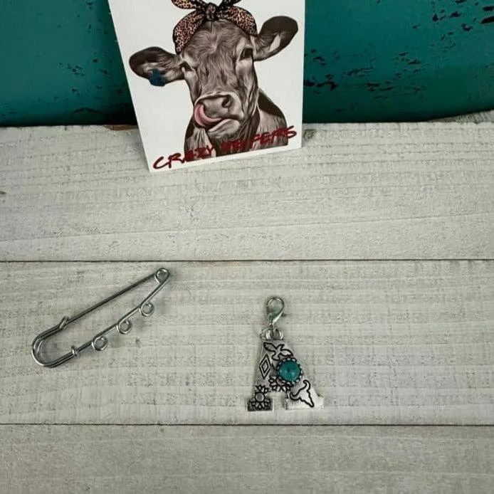Initial Clip-on Charms: E