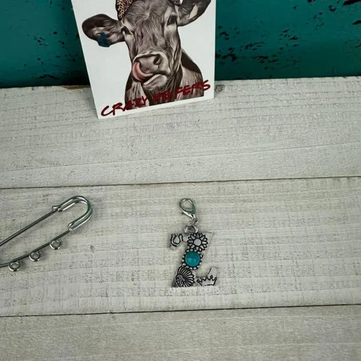 Initial Clip-on Charms: H
