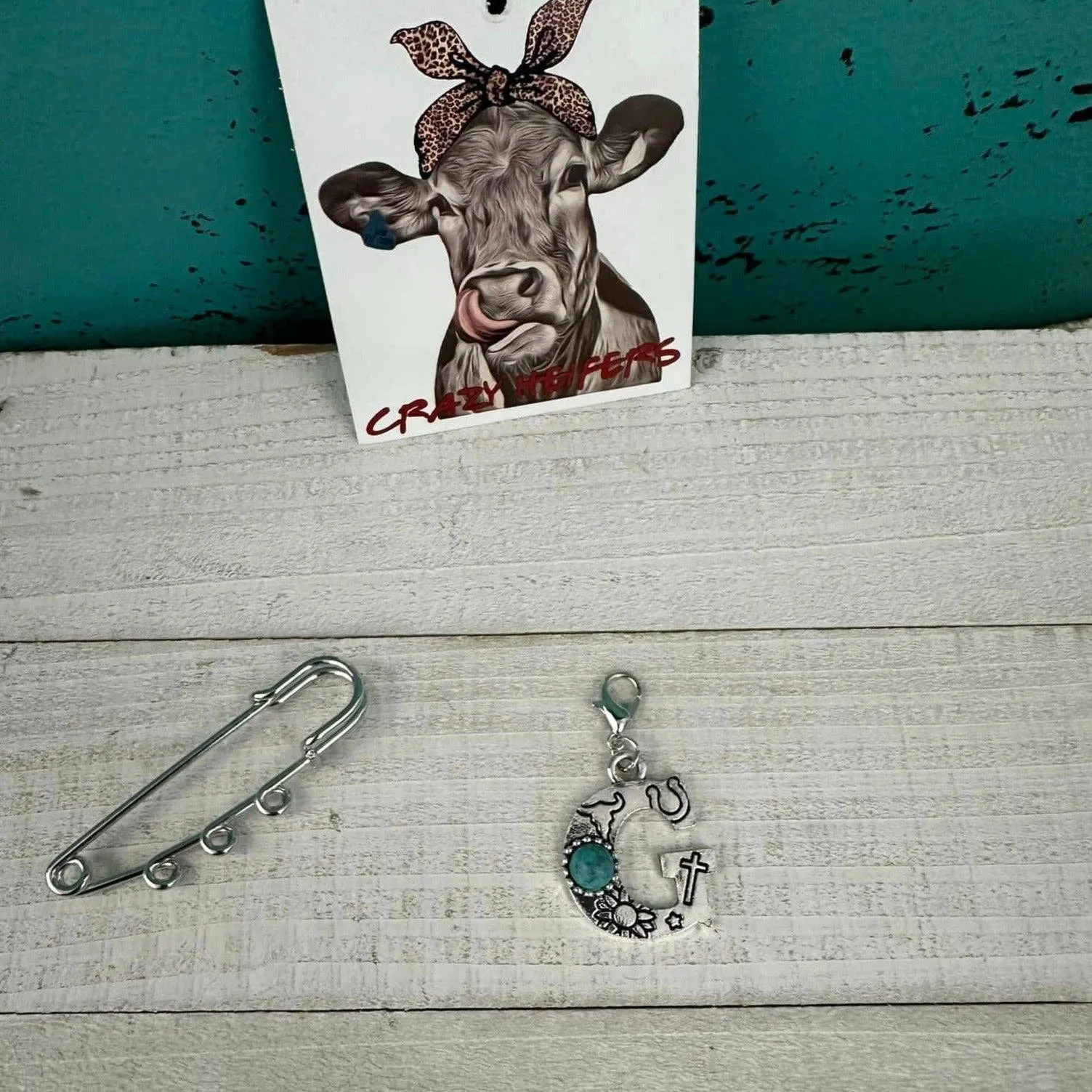 Initial Clip-on Charms: H