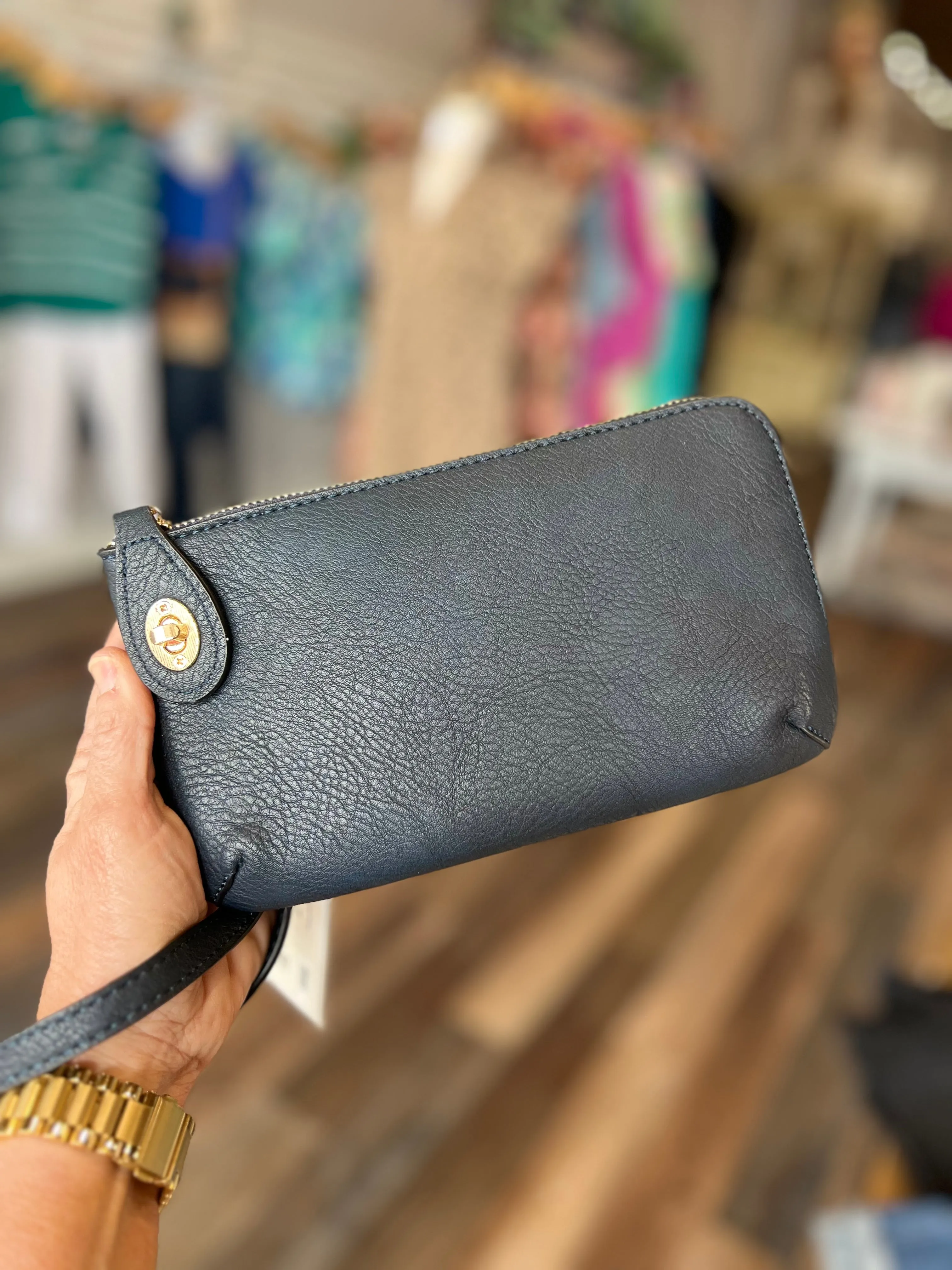 Kendall Twist Lock Crossbody/Wristlet