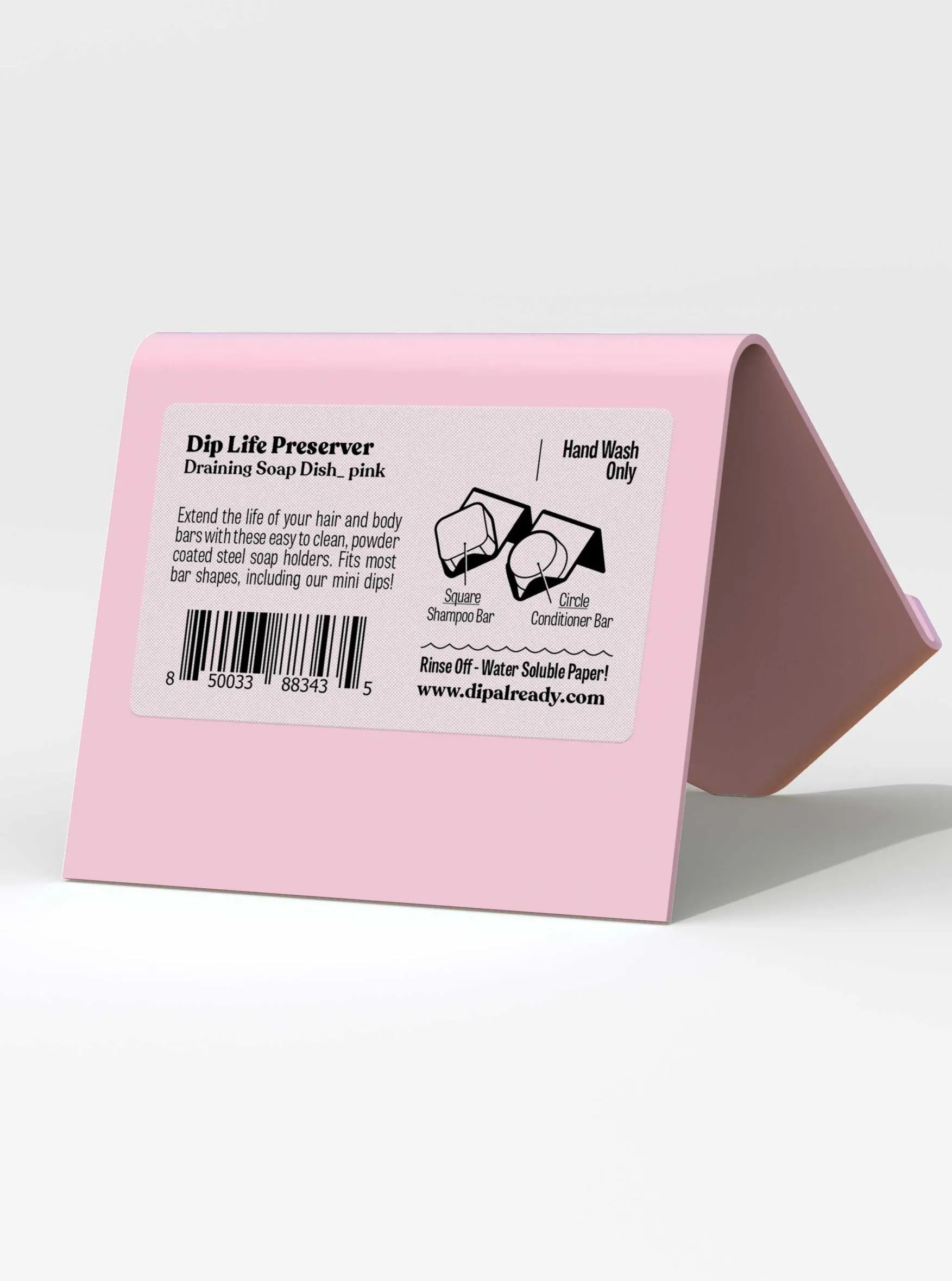 Life Preserver: Draining Soap Dish -  Light Pink