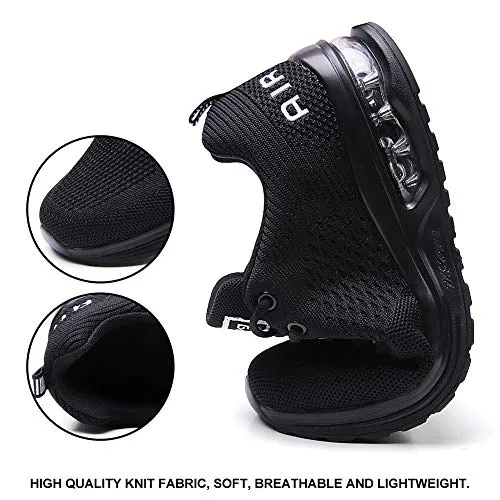 Maichal Womens Tennis Shoes Trainers Ladies Air Cushion Memory Foam Arch Support Mesh Lace Up Running Gym Sneakers