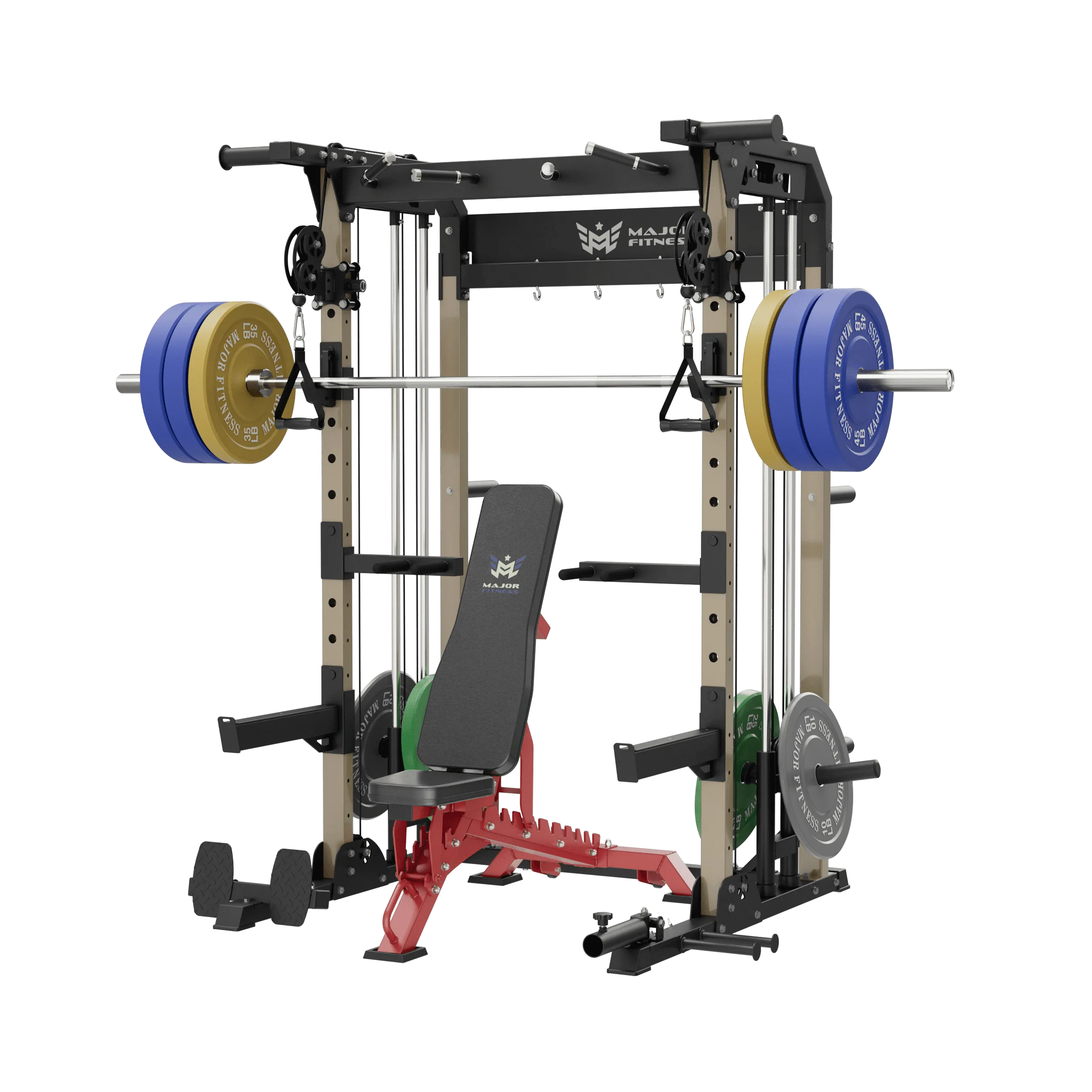 MAJOR FITNESS All-In-One Home Gym Power Rack Package F22