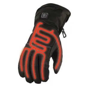 Milwaukee Leather MG7513 Men's Black Heated Gauntlet Waterproof Winter Gloves with i-Touch
