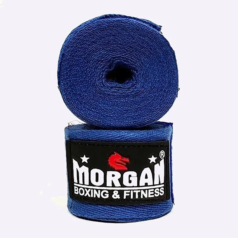 MORGAN COTTON BOXING HAND WRAPS 180inch - 4m long (PAIR)