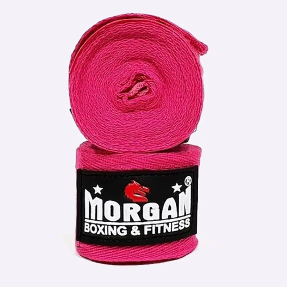MORGAN COTTON BOXING HAND WRAPS 180inch - 4m long (PAIR)
