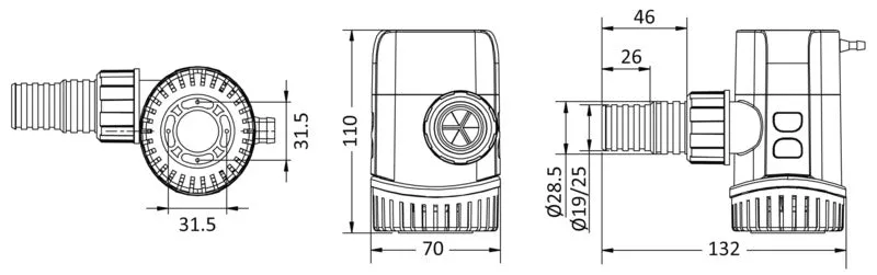 Osculati Bilge Pump Round