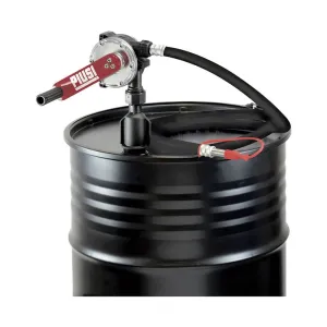 PIUSI DN50 Hand Pump - Male BSP Thread, suction pipe, 3m delivery hose, stainless steel spout, 38L per 100 revolutions