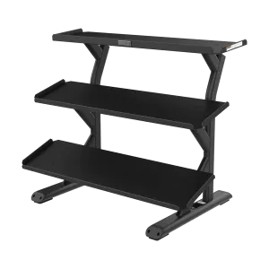 Precor Vitality Series 3-Tier, 10-Pair, Flat Tray Dumbbell Rack (VBR 6804)