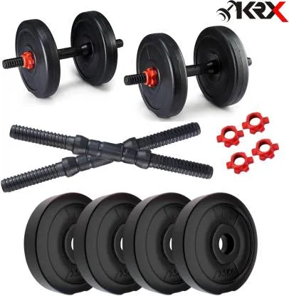 PVC 10 Kg Adjustable Dumbbell (2.5 Kg x 4 = 10 Kg)