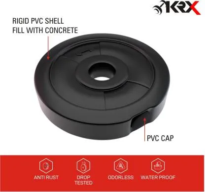 PVC 10 Kg Adjustable Dumbbell (2.5 Kg x 4 = 10 Kg)