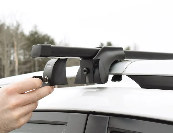 SteelTop™ Roof Rack - Square Crossbars - Raised, Factory Side Rails - Steel -58"