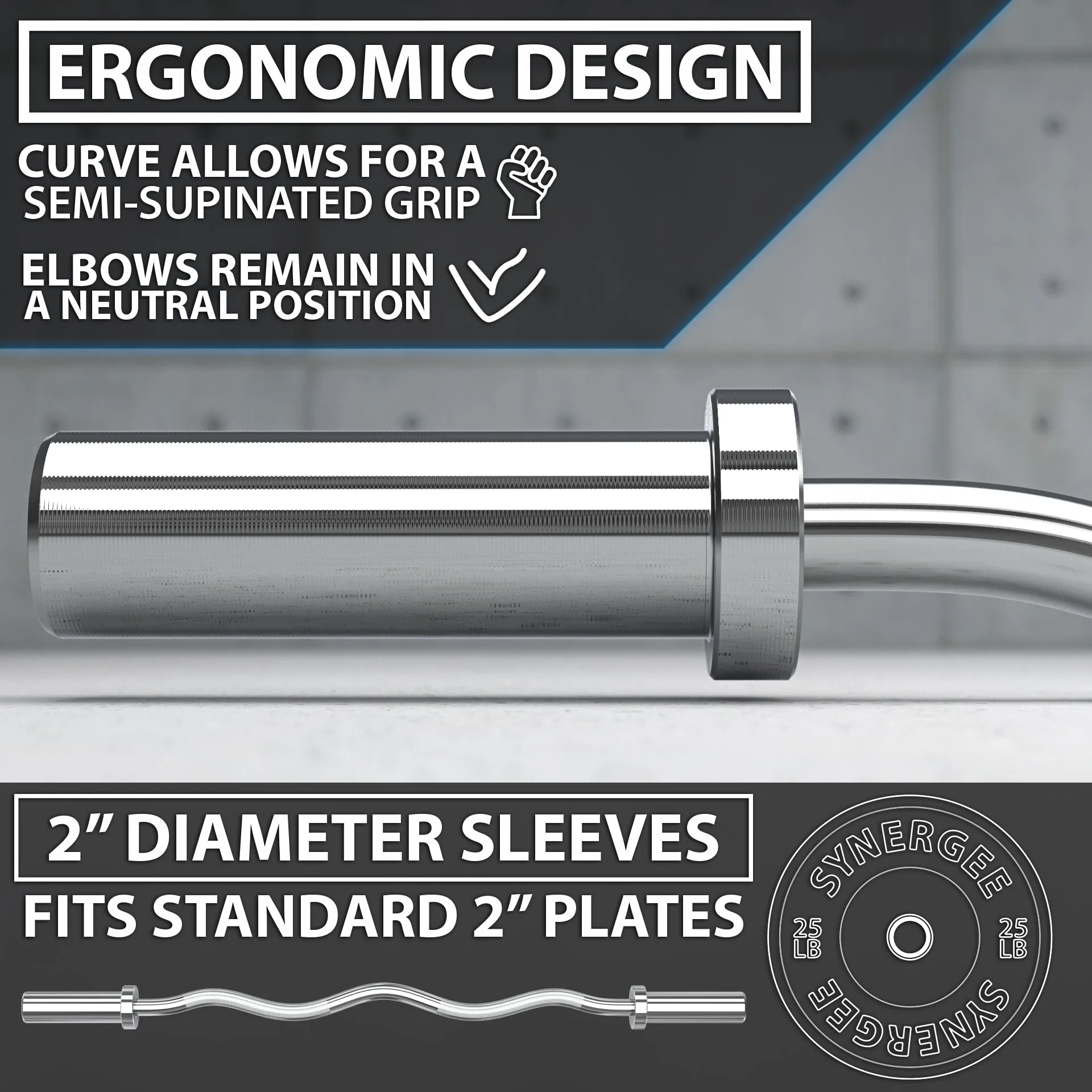 Synergee EZ Curl Bars