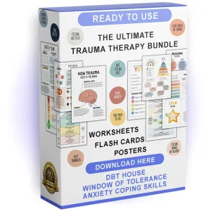 The Ultimate Trauma Bundle | Worksheets - Flash Cards - Posters